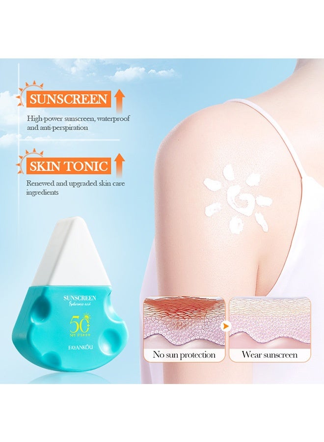 FAYANKOU Hyaluronic Acid Clearing Moisturizing Sunscreen, Sunscreen Primer, Sunscreen Lotion - Image 4