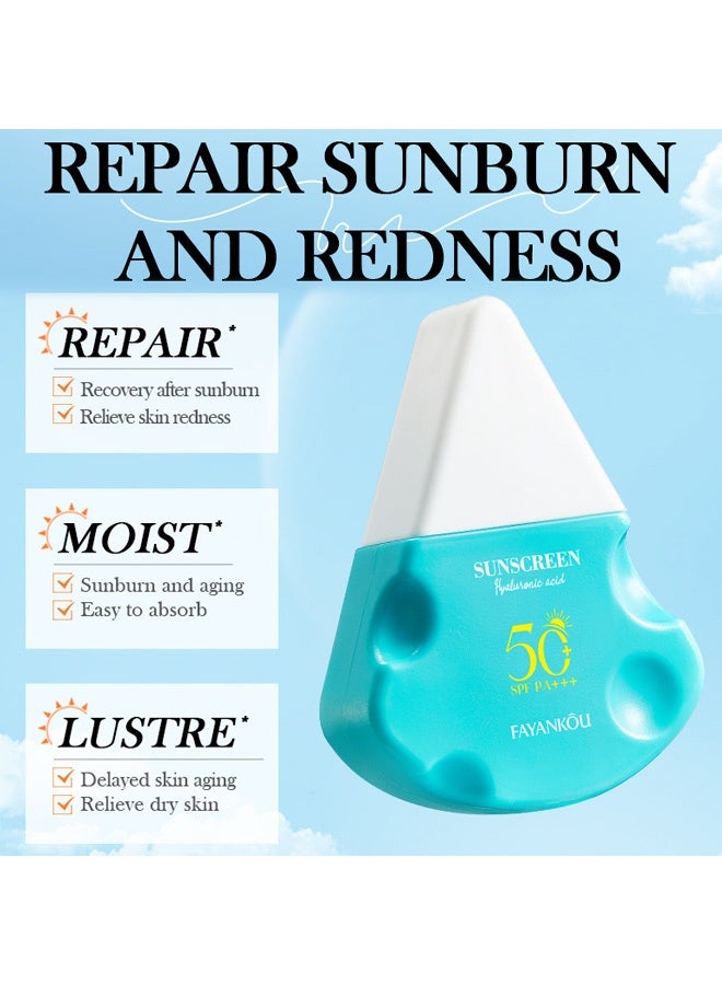 FAYANKOU Hyaluronic Acid Clearing Moisturizing Sunscreen, Sunscreen Primer, Sunscreen Lotion - Image 5