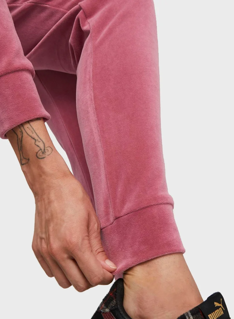 PUMA Essential High Waist Cuffed Sweatpants