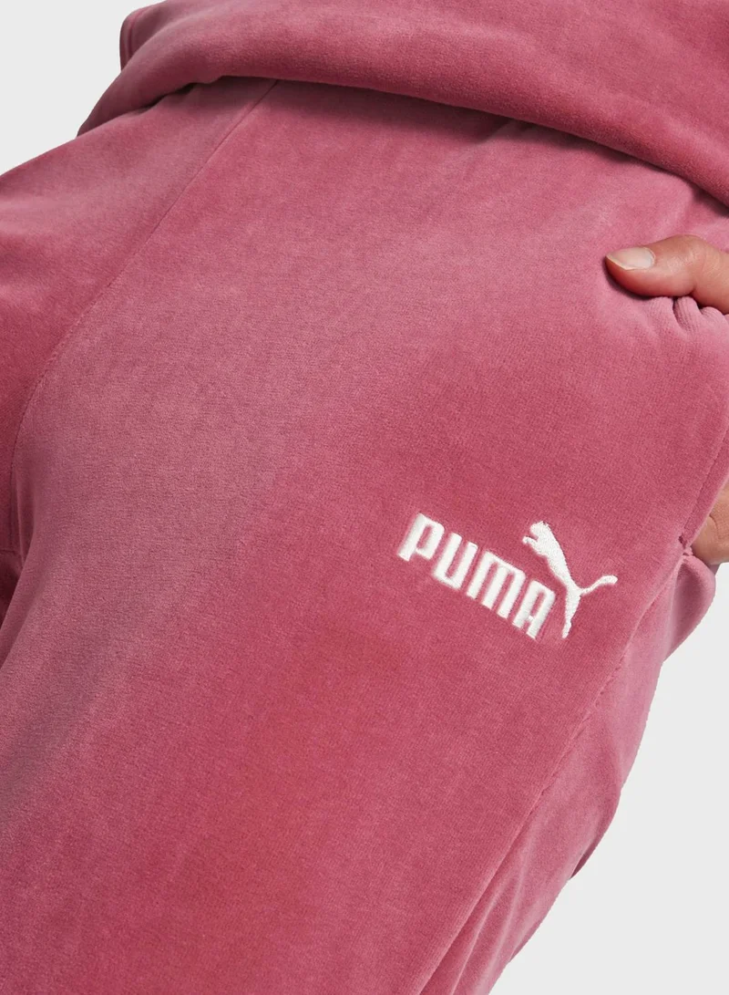 PUMA Essential High Waist Cuffed Sweatpants
