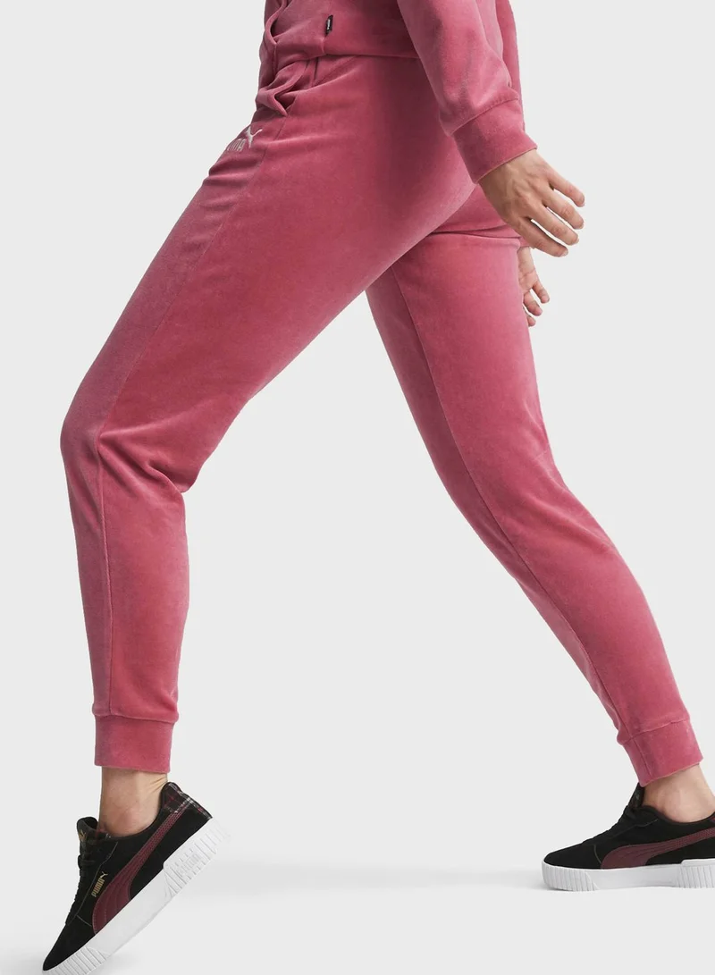 PUMA Essential High Waist Cuffed Sweatpants