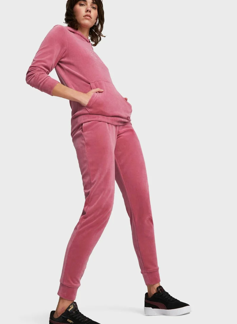 PUMA Essential High Waist Cuffed Sweatpants