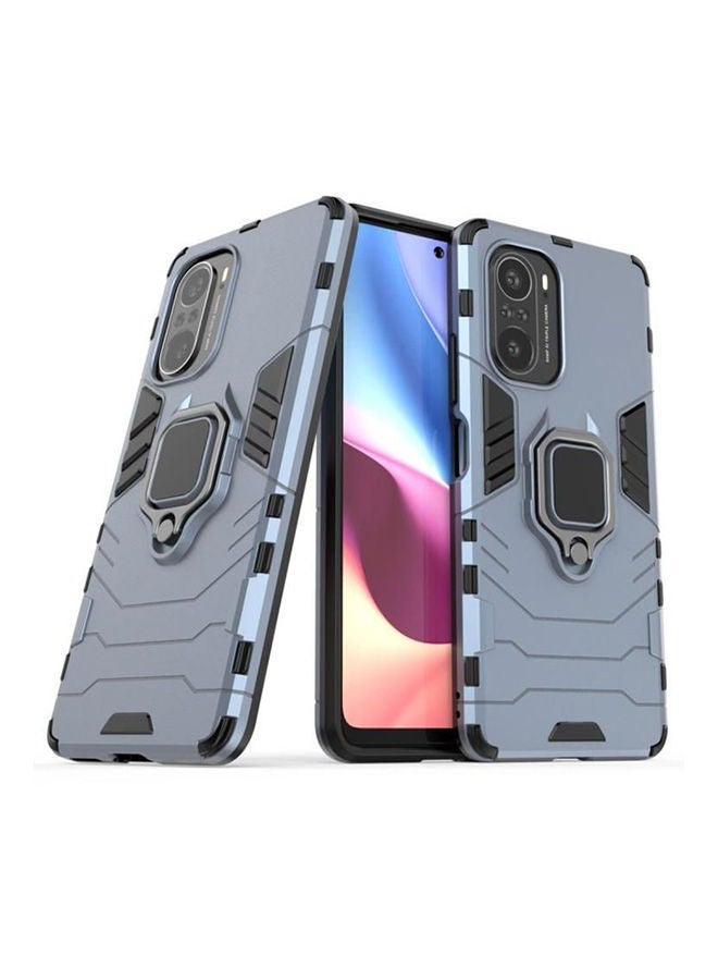 نيبمينينت غطاء حماية واقٍ بطبعة آيرون مان مضاد للصدمات ومزوّد بحلقة معدنيّة لبوكو F3 من بوكو أزرق