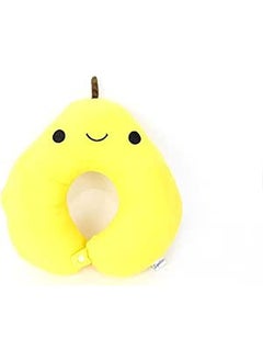 Comfy Pears Neck Support Soft Fiber Travel Neck Pillow U-Shape For Car, Travel, Office,Airplane and Gifts - Yellow