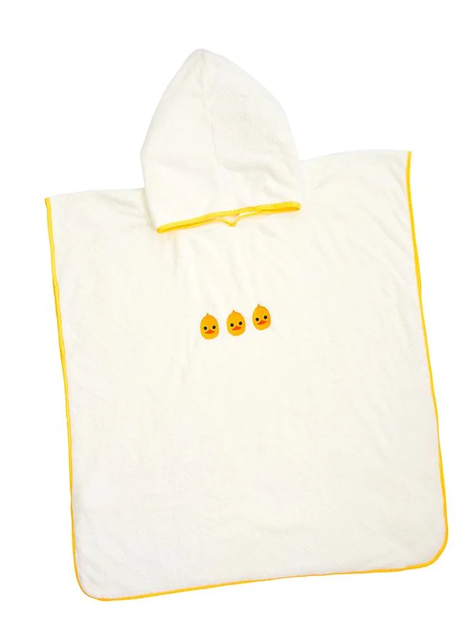 بيبي كلو Yellow Duck Hooded Poncho Baby Bath Towel