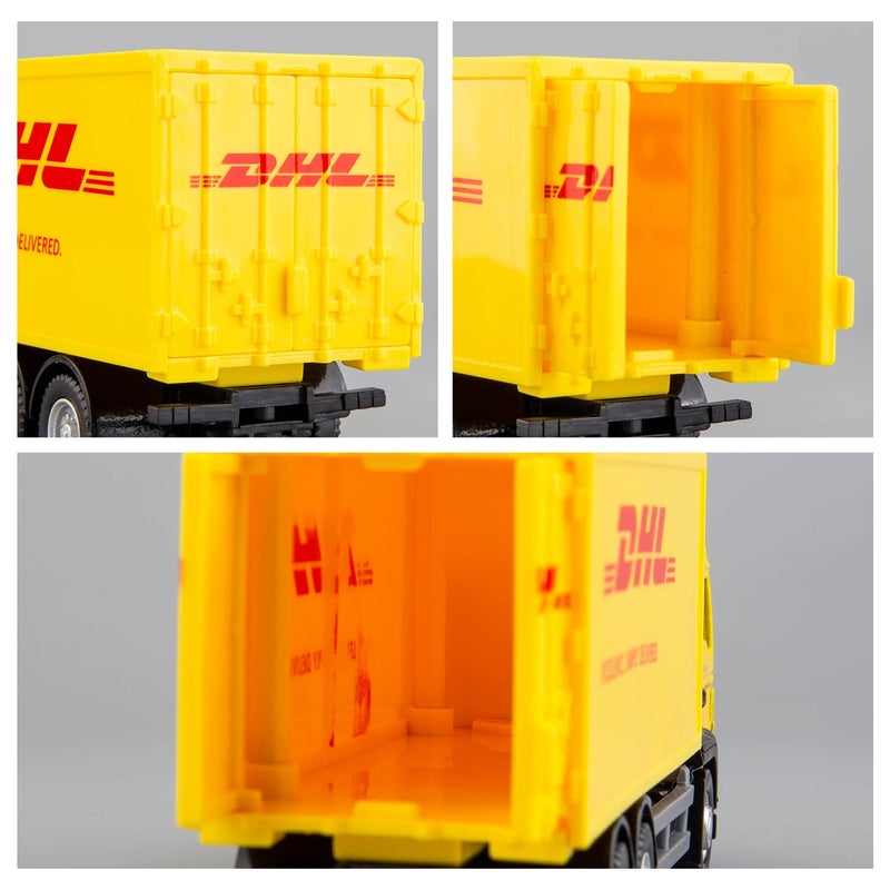 Bdtctk Compatible For Dhl Container Truck Car Model Toy Cars  Zinc Alloy Die-Cast Vehicles Kid Toys For Boy Girl Gift - Image 3