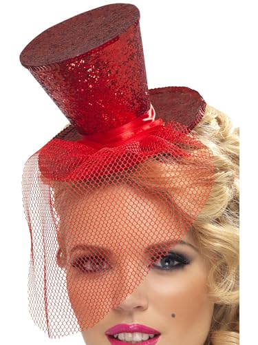 Smiffys Fever Mini Top Hat on Headband - Image 1