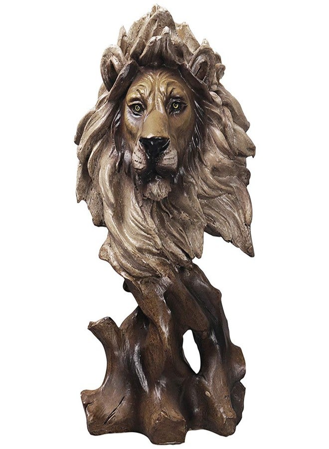 FUNSXBUG 11 Inch Resin Lion Statue Sculpture Animal Collectible Figurine Gift Idea Home Desktop Decoration - Image 4