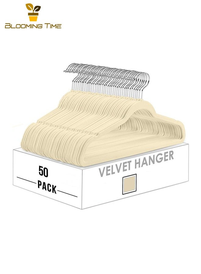 بلومنغ تايم 50 قطعة من يتدفقون عدم الانزلاق تجفيف رفوف ، المنزلية متعددة الوظائف سلس صندوق تخزين ملابس تجفيف رفوف ، العاج الأبيض - Image 1