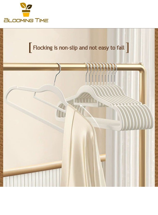 بلومنغ تايم 50 قطعة من يتدفقون عدم الانزلاق تجفيف رفوف ، المنزلية متعددة الوظائف سلس صندوق تخزين ملابس تجفيف رفوف ، العاج الأبيض - Image 3