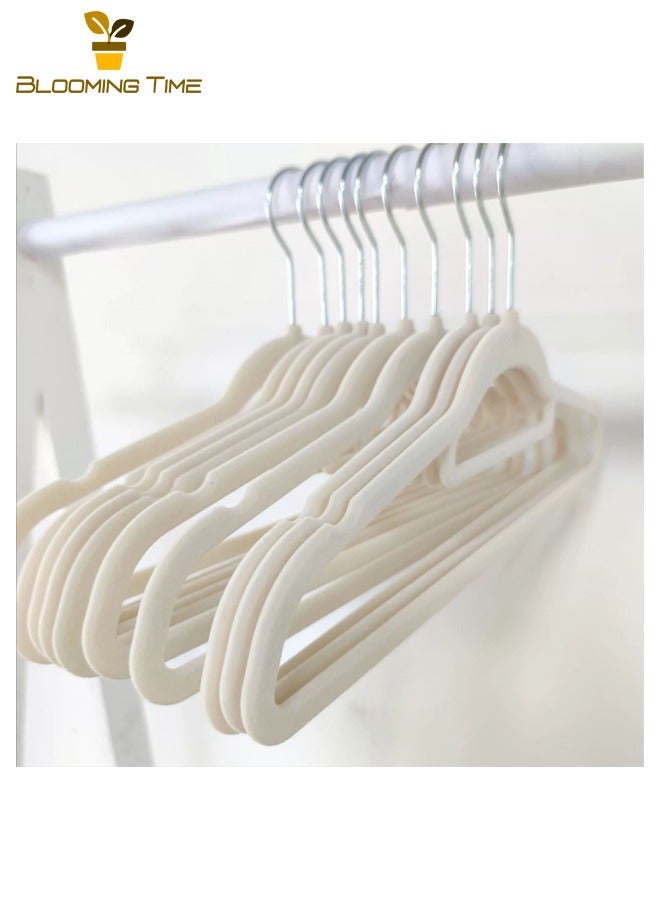 بلومنغ تايم 50 قطعة من يتدفقون عدم الانزلاق تجفيف رفوف ، المنزلية متعددة الوظائف سلس صندوق تخزين ملابس تجفيف رفوف ، العاج الأبيض - Image 4