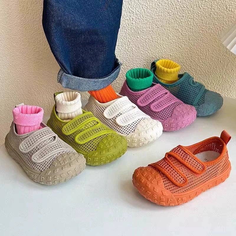 Children'S Sandals Baotou Mesh Shoes 2025 Summer Boys' Shoes Kindergarten Indoor Shoes Girls' Breathable Sports - Image 2