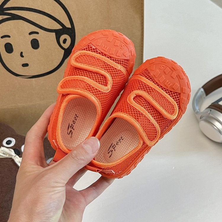 Children'S Sandals Baotou Mesh Shoes 2025 Summer Boys' Shoes Kindergarten Indoor Shoes Girls' Breathable Sports - Image 1