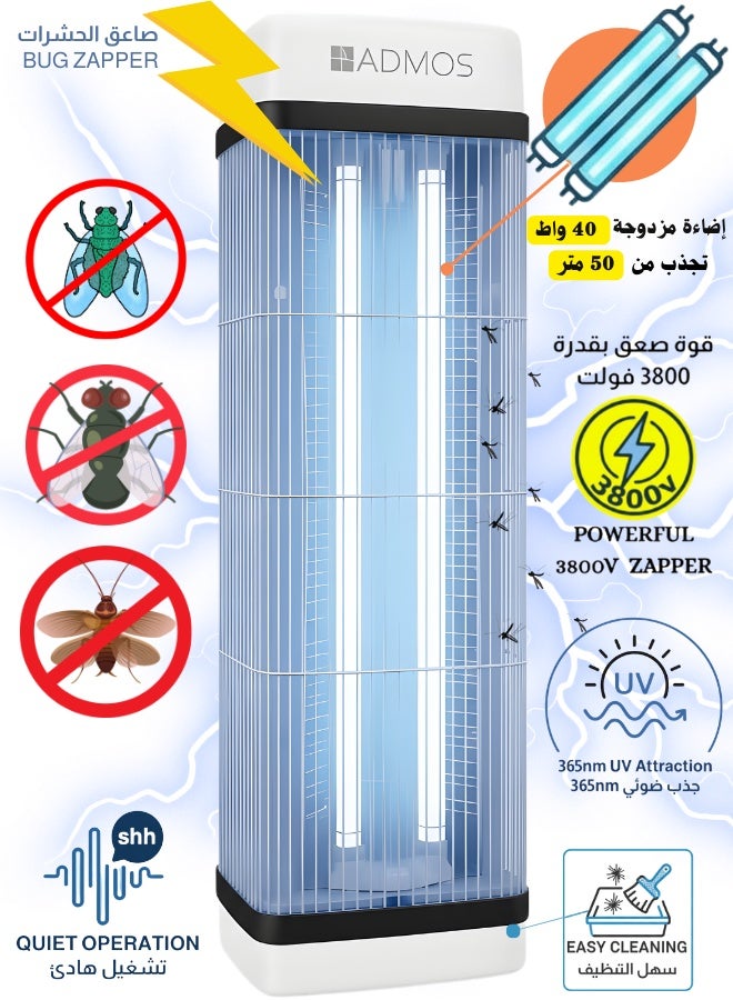 Admos ماكينة تحضير القهوة ريبون، 1 لتر، 1500 واط - Image 1