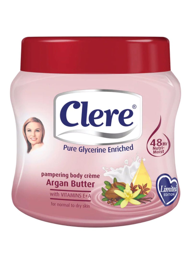 Clere Pampering Argan Butter Body Creme 500ml - Image 1