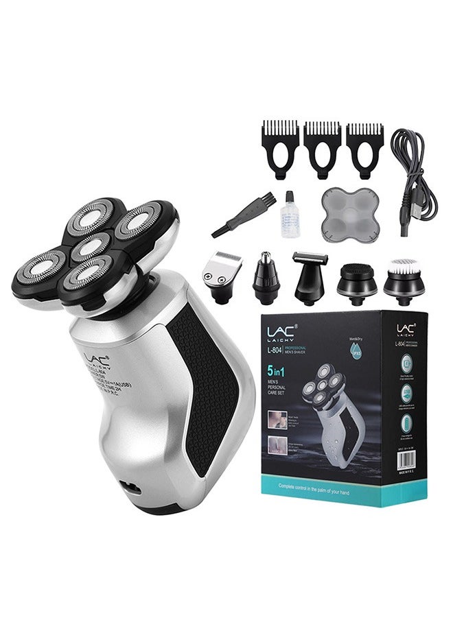 LAC - Head Shaver 7D, Upgrade Head Shavers for Bald Men, Head Electric Razor with Nose Hair Trimmer, IPX5 Waterproof Wet/Dry Mens Grooming Kit, Anti-Pinch, LED Display, USB Rechargeable - Image 1