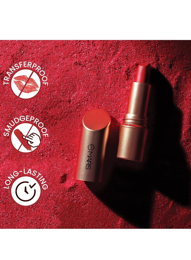 مارس أحمر شفاه مارس طويل الأمد للنساء | لمسة نهائية غير لامعة 3.5 جم 03 كورال كراش - Image 4