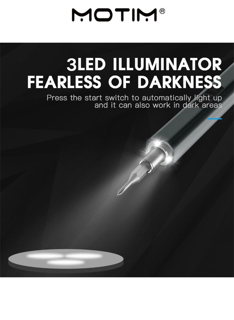 Motim 68 in 1 Electric Screwdriver Set Mini Electric Screwdriver Repair tool Kit with 64 Magnetic Multi-Bits Cordless Hand tools Kit for Mobile Phones Cameras Laptops Watches - Image 5