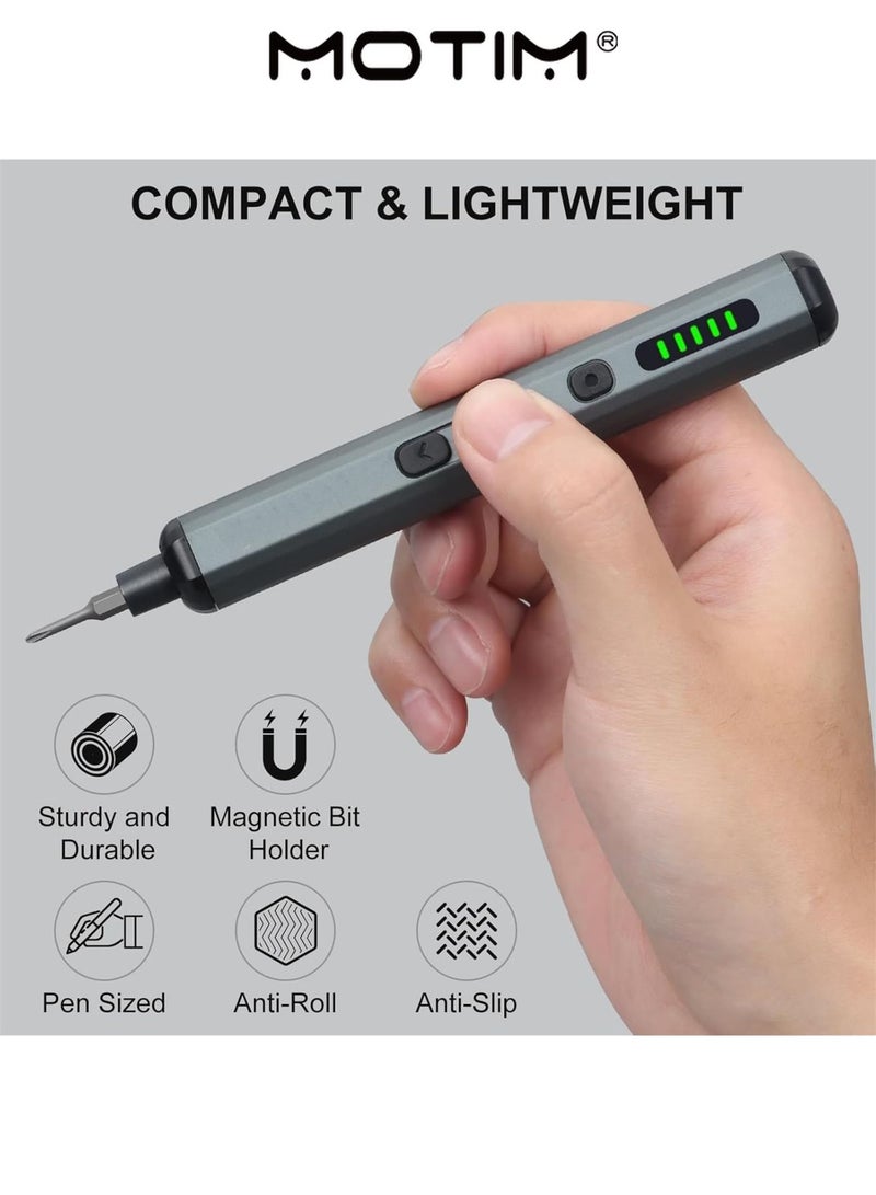 Motim 68 in 1 Electric Screwdriver Set Mini Electric Screwdriver Repair tool Kit with 64 Magnetic Multi-Bits Cordless Hand tools Kit for Mobile Phones Cameras Laptops Watches - Image 2