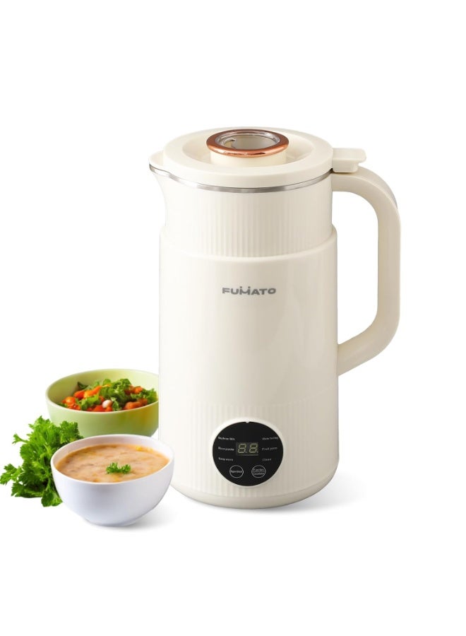 The Better Home Fumato 800ml Automatic Nut Milk Maker & Soup Maker | 6 Presets for Vegan Milk (Almond, Soy, Oat), Smoothies & Purees | 600W Fast Heating, 304 Stainless Steel Interior, 1 Year Warranty - Image 1