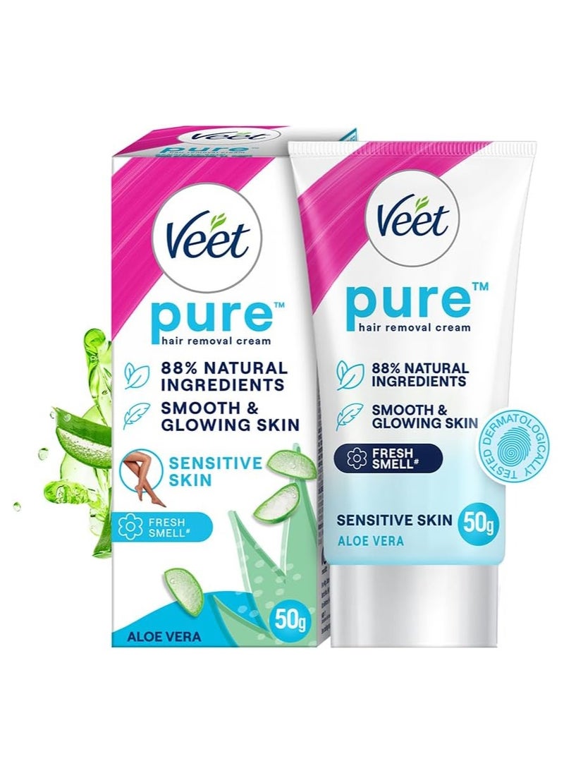 Veet Veet Pure Hair Removal Cream for Women For Sensitive Skin - 50g  - Image 1