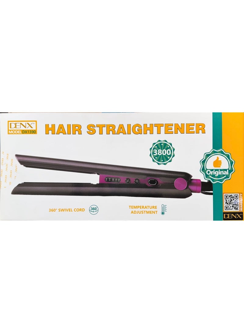 Denx ProfessionalHair Straightener, DX1390 - Image 2
