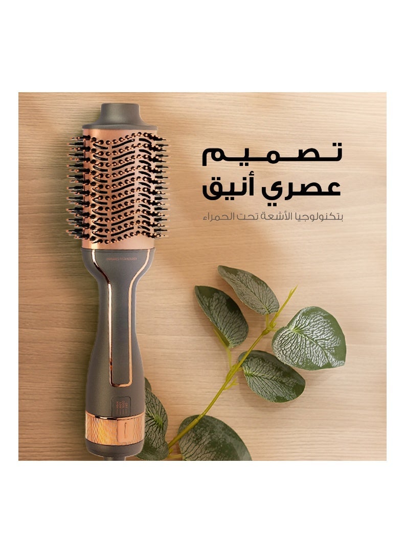 Hair dryer brush with infrared light 1300W 3 heat levels - Image 1