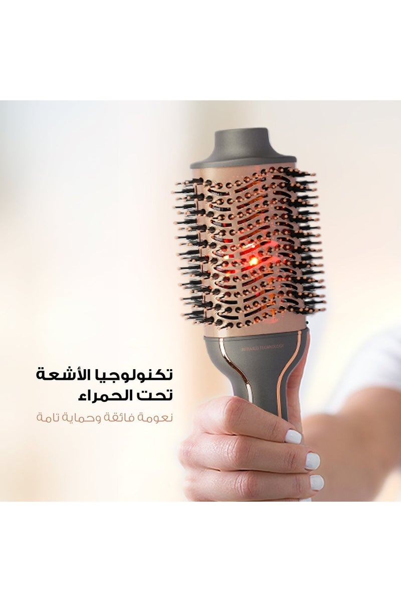 Hair dryer brush with infrared light 1300W 3 heat levels - Image 4