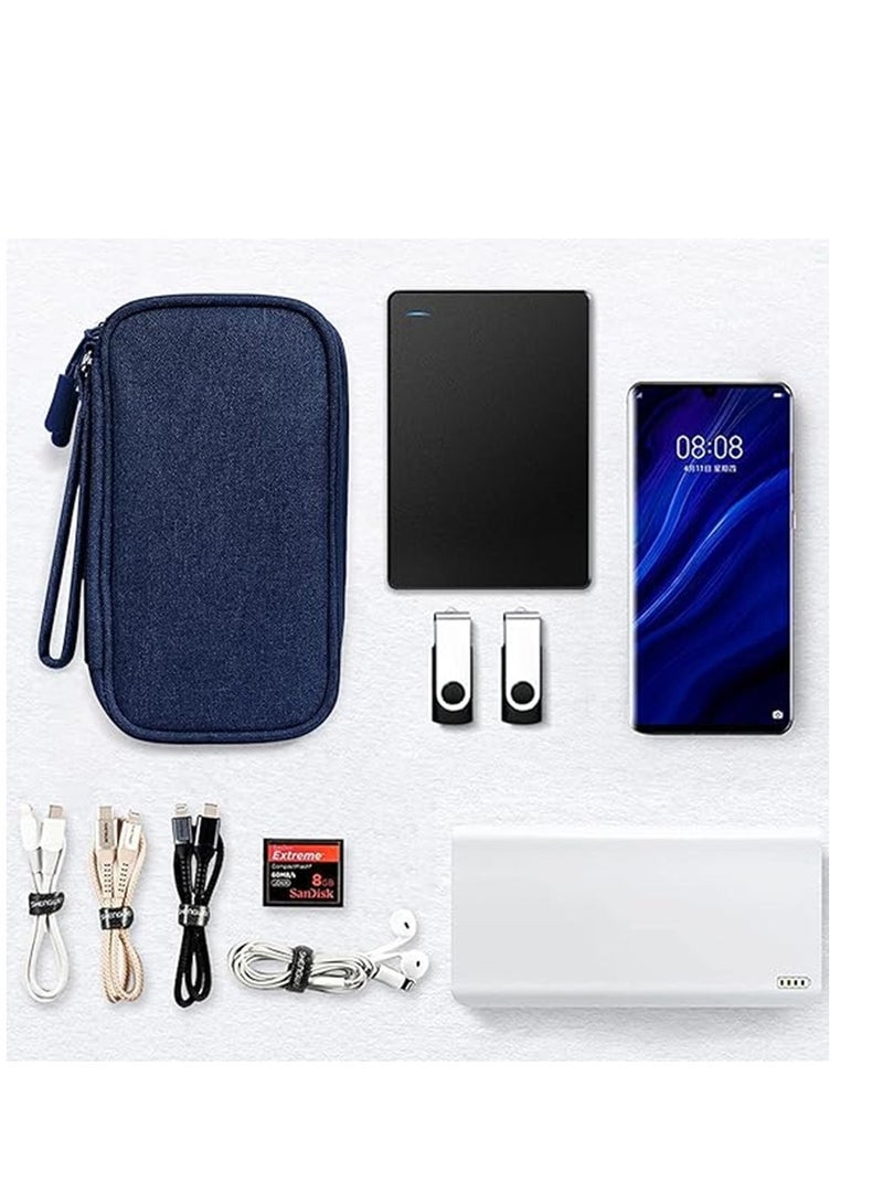 Electronics Accessories Organizer Bag, Travel Cable Organisers All in One Storage Bag, Waterproof Accessories Carry Bag for USB Data Cable,Earphone Wire,Power Bank  - Image 3