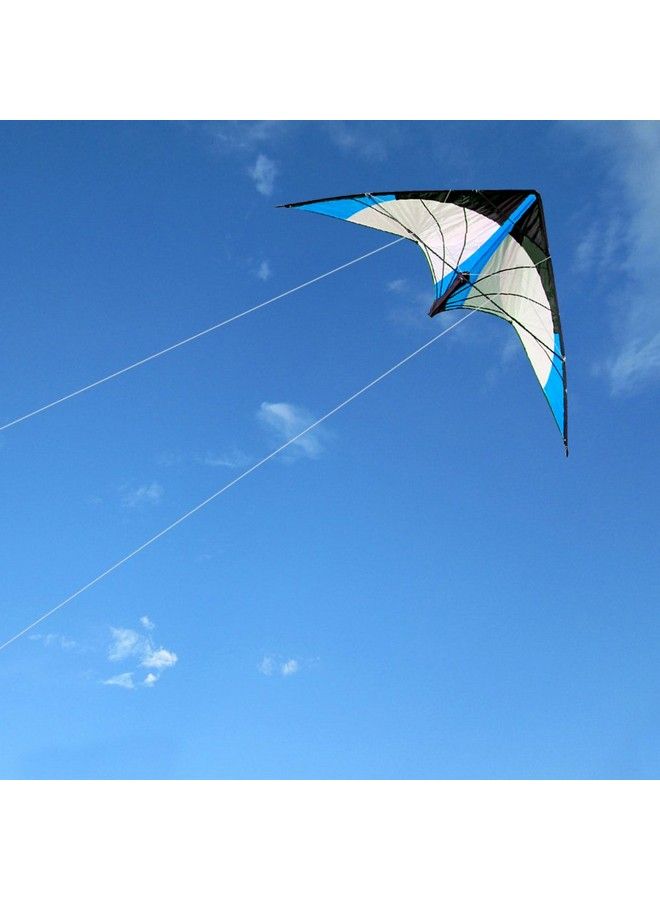 Hengda Kite ترقية طائرة ورقية مزدوجة الخطوط ستار رايم بطول 48 بوصة للأطفال والبالغين - رياضة خارجية على الشاطئ وطائرة رياضية ممتعة مع مقبض وخط وحقيبة متضمنة - Image 4