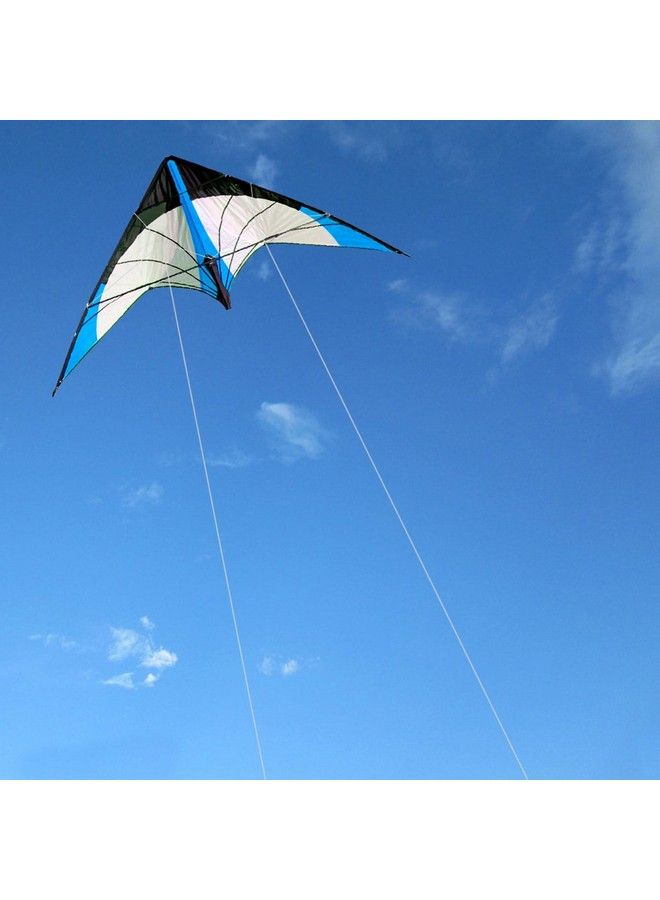 Hengda Kite ترقية طائرة ورقية مزدوجة الخطوط ستار رايم بطول 48 بوصة للأطفال والبالغين - رياضة خارجية على الشاطئ وطائرة رياضية ممتعة مع مقبض وخط وحقيبة متضمنة - Image 3