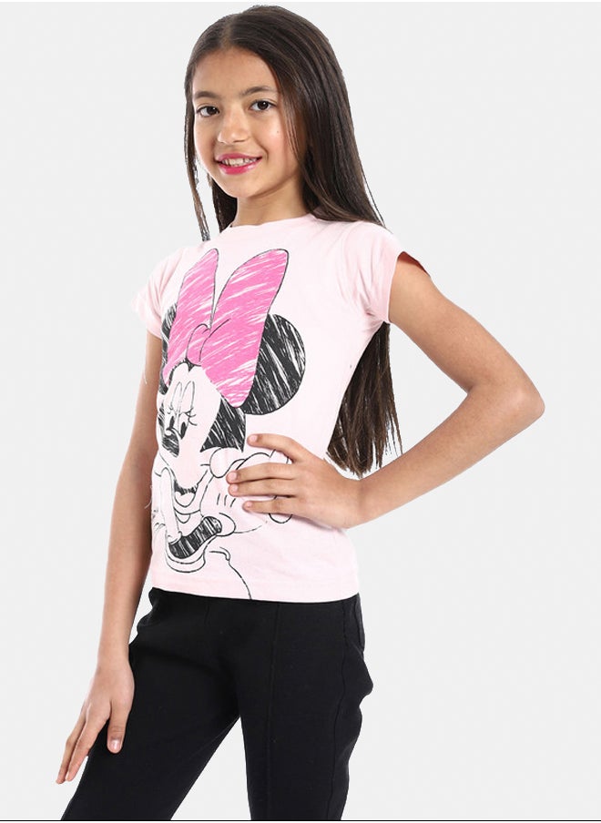 DIADORA Girls Cotton Printed T-Shirt  - Image 2