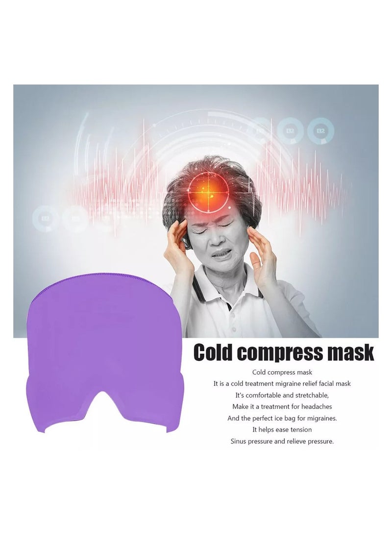 Headache and Migraine Relief Cap - Ice Mask or Hat for Migraines Tension Relief Dark and Cool Cap - Image 4