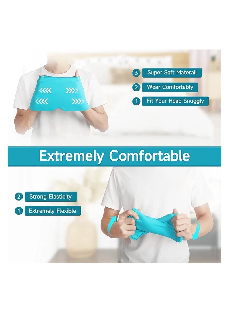 Headache and Migraine Relief Cap - Ice Mask or Hat for Migraines Tension Relief Dark and Cool Cap - Image 2