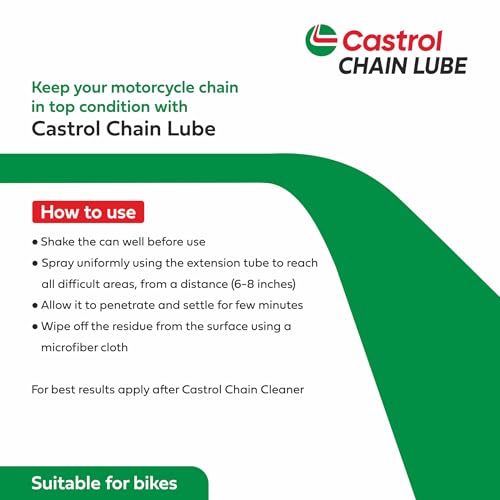 Castrol Chain Lube for Bikes (105ML) | Ultimate Protection Against Wear & Corrosion | Smooth & Long-Lasting Lubrication | Weather-Proof Performance | Compatible with All Chain Types - Image 4