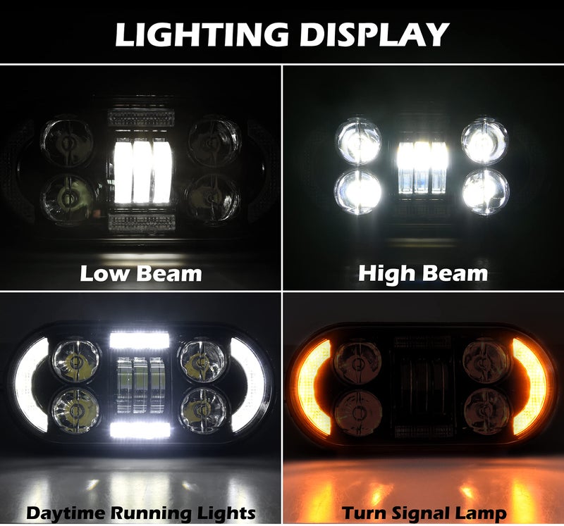 VEISUTOR مصباح أمامي LED محدث لدرّاجة هارلي سبورتستر S 1250 21-23، مصابيح أمامية مع شعاع عالي ومنخفض وإشارة انعطاف برتقالية لدرّاجة هارلي سبورتستر S 1250 RH1250S 2021-2023 ملحقات - Image 2