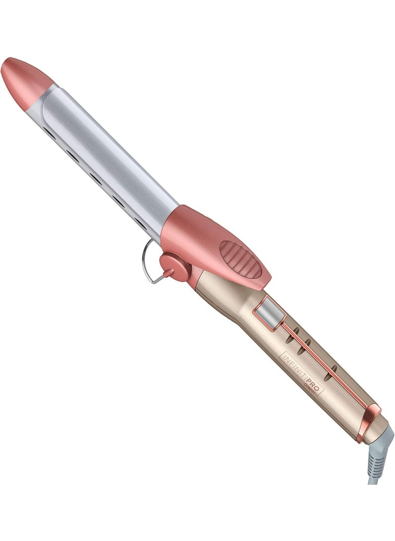 CONAIR INFINITIPRO BY CONAIR Frizz Free 1inch Titanium Ceramic Curling Iron 1inch barrel produces classic curls  for use on short medium and long hair  - Image 1
