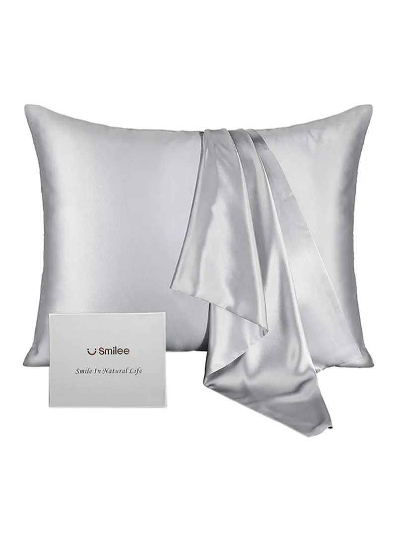 SMILEE 100% Pure Mulberry Queen Pillowcase 2-Piece - Image 1