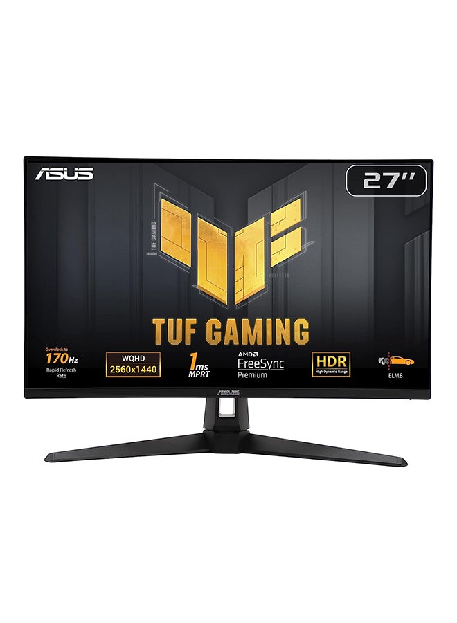 ASUS TUF Gaming VG27AQA1A 27" WQHD VA Gaming Monitor, 170Hz / 1ms, Extreme Low Motion Blur, Freesync Premium, DisplayWidget Lite, HDR 10, 2Wx2 Speakers, DP / HDMI Black - Image 2
