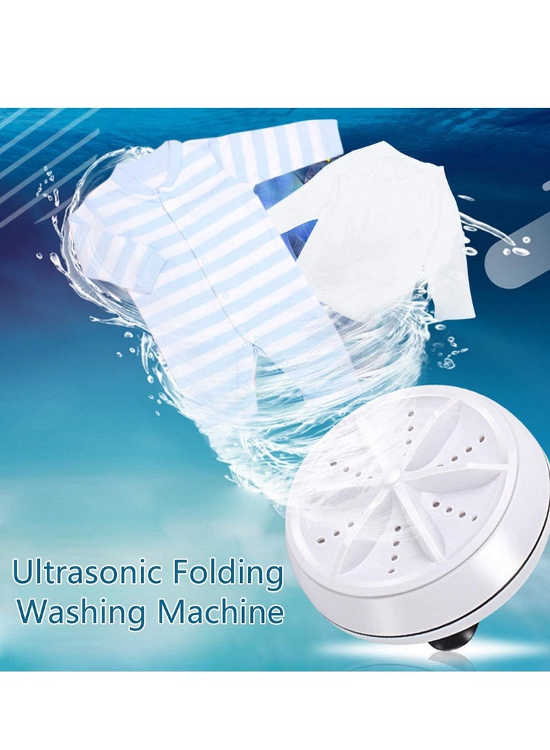 ELTRAZONE Portable Mini Washing Machine,Turbo Washer & Dishwasher With USb Powered Portable Ultrasonic Turbine Sterilization Removes Dirt For Personal Laundry Travel BUSiness Rv Trip Apartment - Image 3