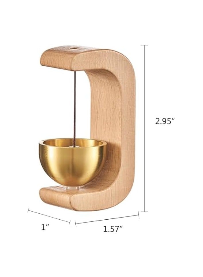 erorex Artisan Shopkeepers Bell Doorbell for Door Opening, Magnetic Wood Wind Chime for Door Garden Restaurant Room - Image 3