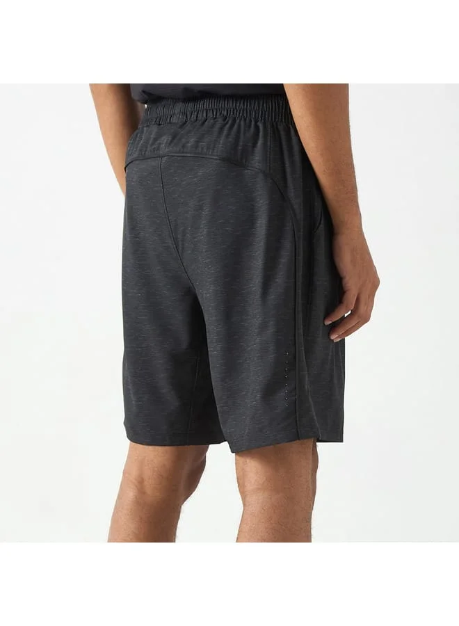 Kappa Kappa Logo Print Shorts with Elasticated Waistband and Pockets