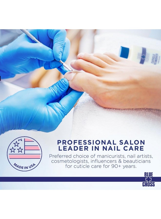 Blue Cross Professional Nail Care Hydrating Moisturizing Strengthening Liquid Cuticle Remover Softener With Lanolin For Brittle Nails Hang Nails + Dry Cuticles Made In Usa Pro Size 946Ml 32 Oz - Image 2