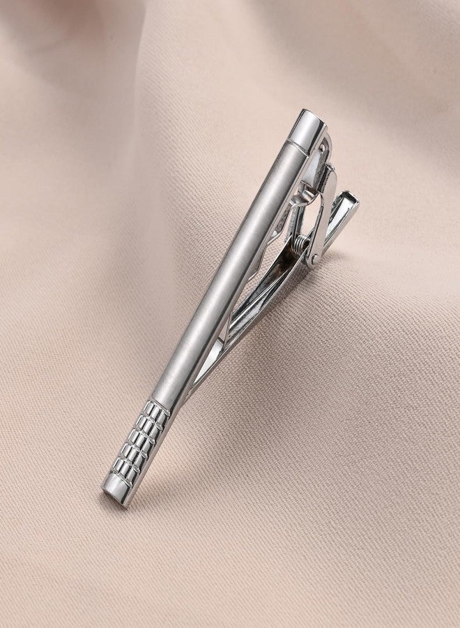 Wynameleri Silver Gold Tie Pins Tie Clips Set of 4 for Men in Gift Box - Image 4