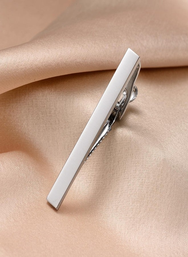 Wynameleri Silver Gold Tie Pins Tie Clips Set of 4 for Men in Gift Box - Image 3