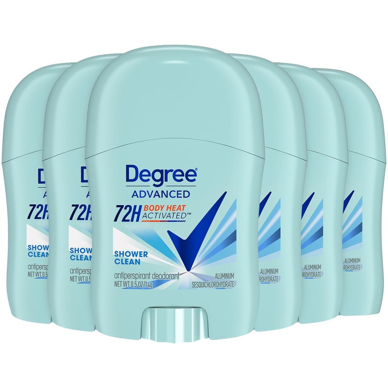 Degree Advanced Antiperspirant Deodorant Shower Clean 6Pack Travel Deodorant for Women 72H Protection 05 Oz Ea - Image 3