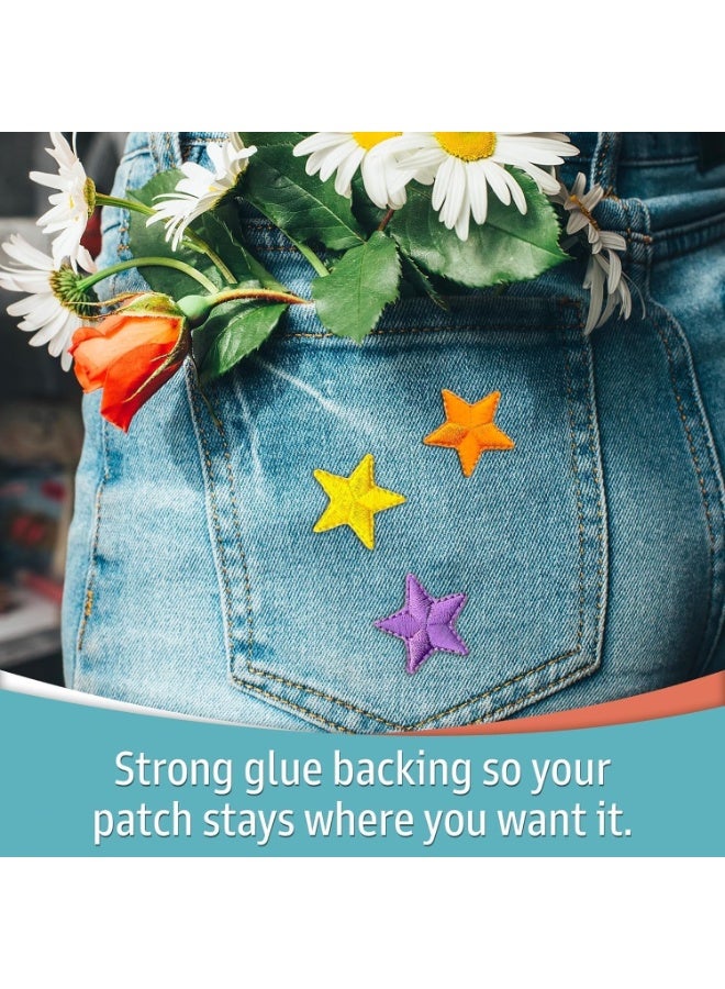 LAMAY Decorative Patches, 10 PCS Embroidered Star Iron On Patches DIY Accessories, Cute Sewing Applique for Jackets, Hats, Backpacks, Jeans - Image 4