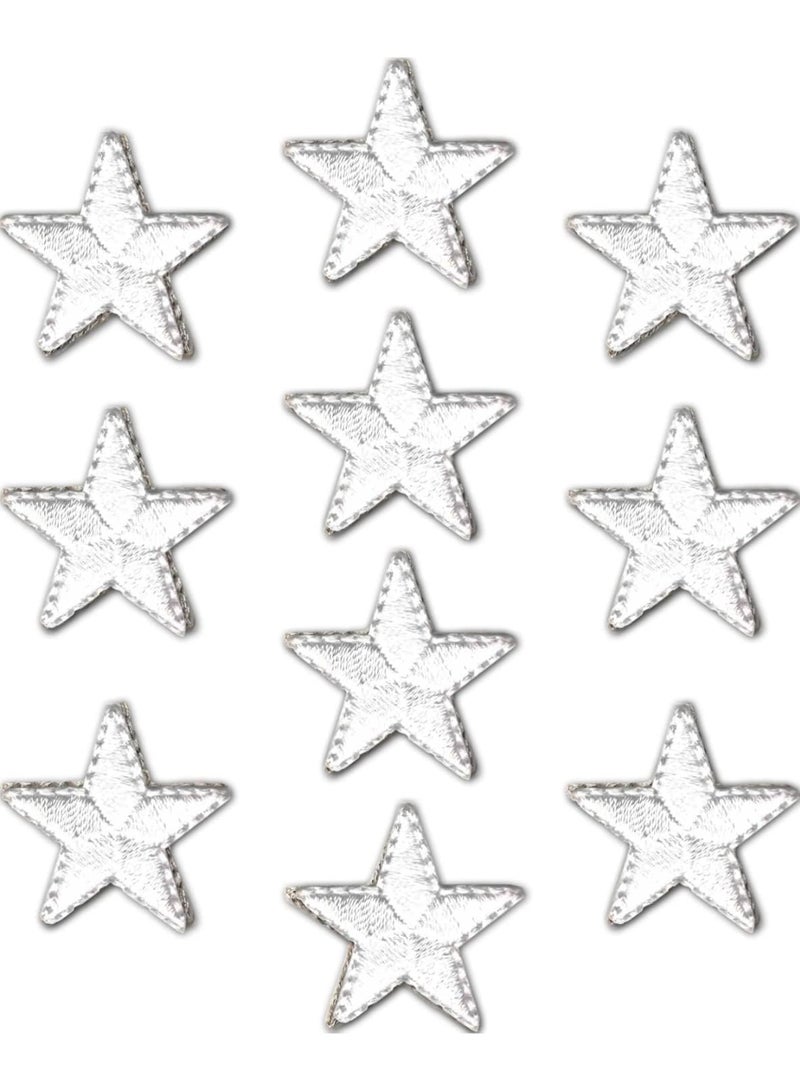 LAMAY Decorative Patches, 10 PCS Embroidered Star Iron On Patches DIY Accessories, Cute Sewing Applique for Jackets, Hats, Backpacks, Jeans - Image 1