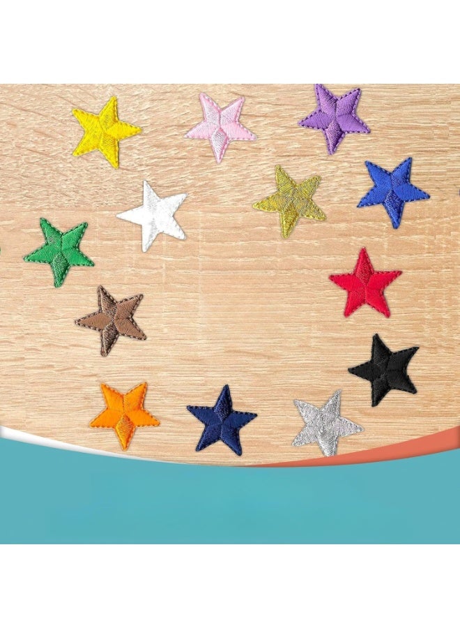 LAMAY Decorative Patches, 10 PCS Embroidered Star Iron On Patches DIY Accessories, Cute Sewing Applique for Jackets, Hats, Backpacks, Jeans - Image 3