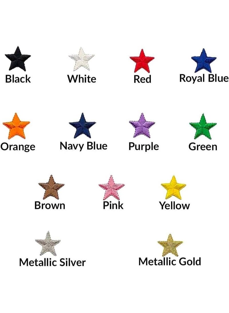 LAMAY Decorative Patches, 10 PCS Embroidered Star Iron On Patches DIY Accessories, Cute Sewing Applique for Jackets, Hats, Backpacks, Jeans - Image 5